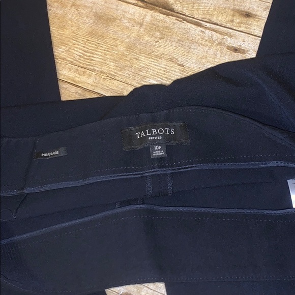 Talbots Black Heritage Pants Sz 10P - Picture 3 of 4